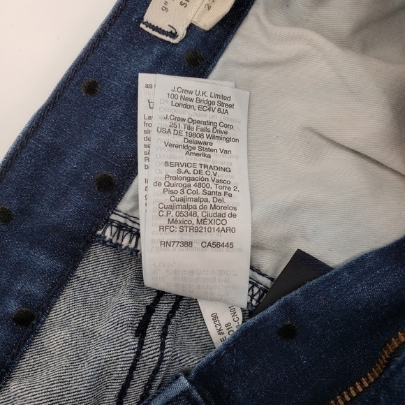 Madewell 9" Mid-Rise Skinny Jeans: Flocked Dots Edition - Picture 13 of 15